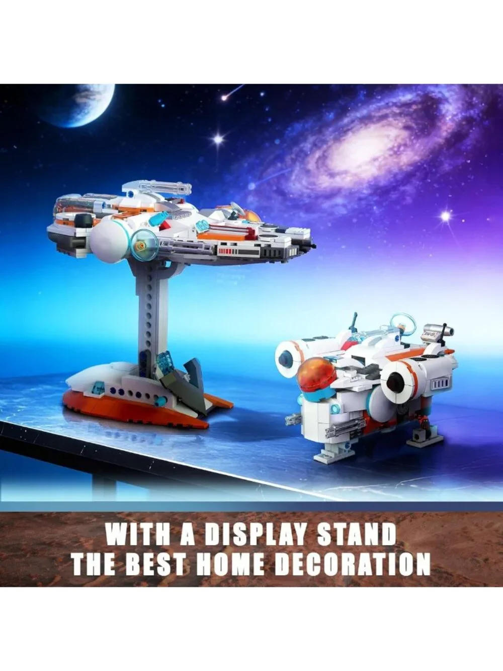 3-in-1 Space Vehicle Building Set | Creative STEM Toy for Kids 8+ | Drone